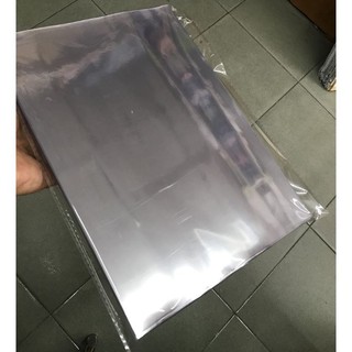 Bìa bóng kính,bìa Mica A4 trong - loại dày