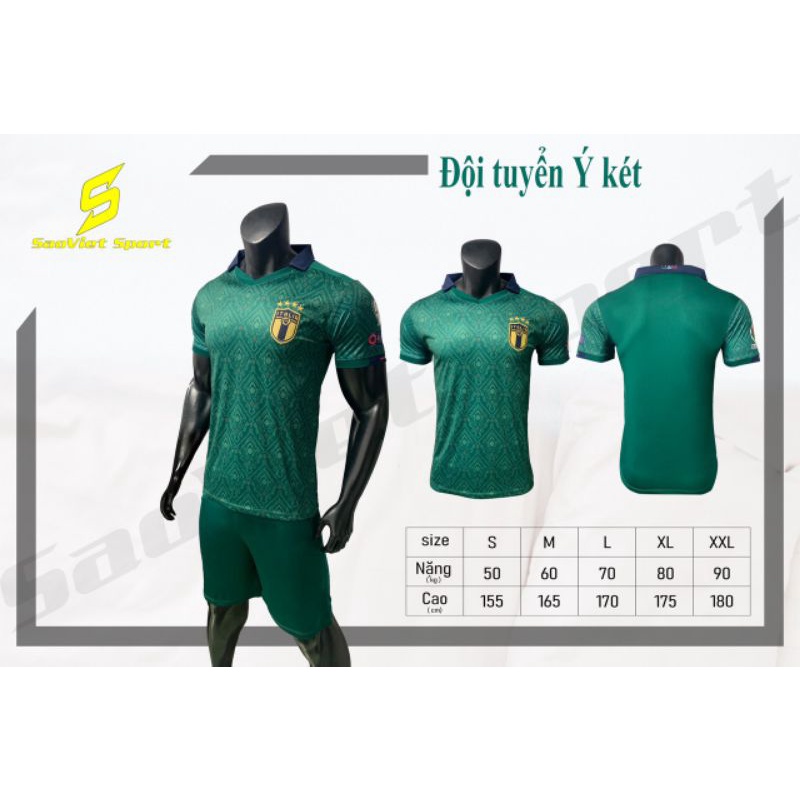 ÁO BÓNG ĐÁ ĐỘI TUYỂN Ý MẪU MỚI 2021