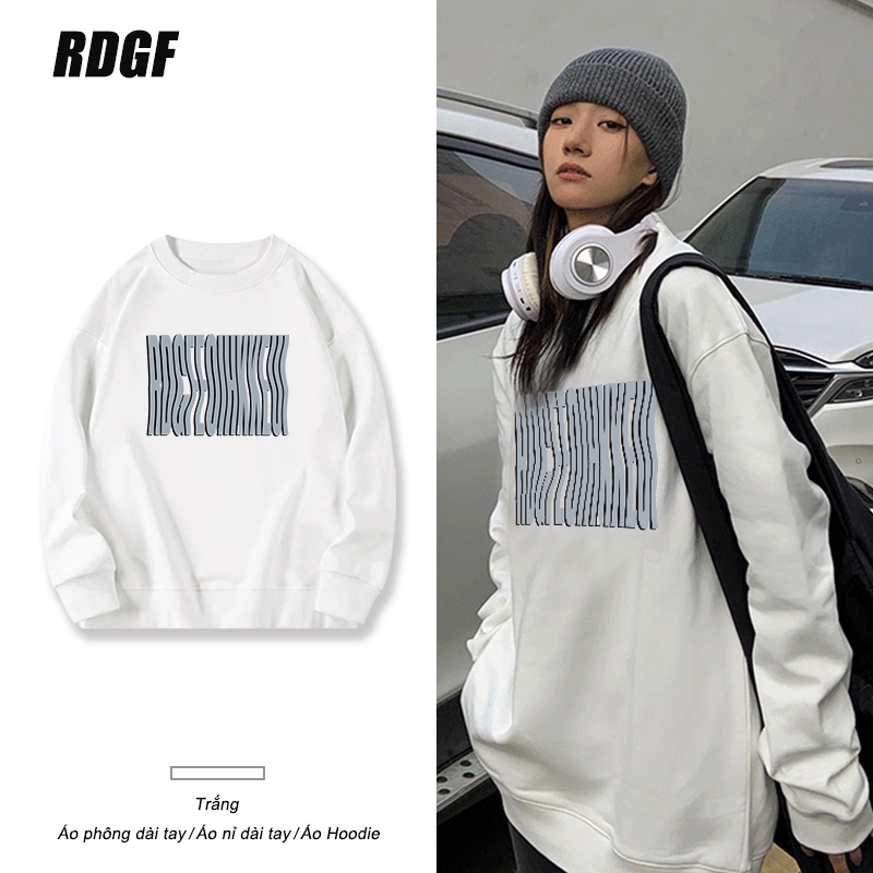 Áo sweatshirt/ Áo thun/ Áo hoodie RDGF tay dài cổ tròn phong cách Hàn Quốc thời trang dành cho nữ