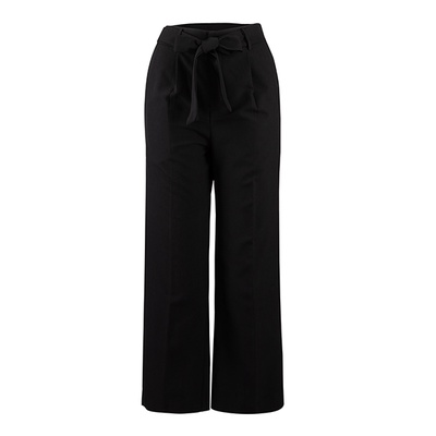 Quần Tây Ống Suông Cột Dây Nơ Màu Rêu Xám - Đen Chất Vải Kaki Luu's Collection