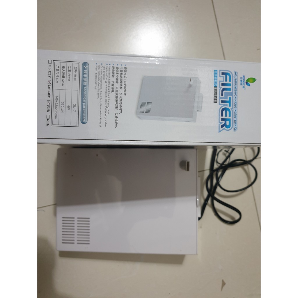 Lọc Treo 4 Tầng Jeneca GL-7 (4W - 350L/H) - Lọc Nước Cho Bể Cá, Thủy Sinh