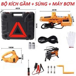 Bộ kích gầm ô tô 12V - Con Đội Điện Nâng Gầm xe hơi - Máy bắn ốc - máy bơm - Bộ kích ô tô 1 - HNBGYT56