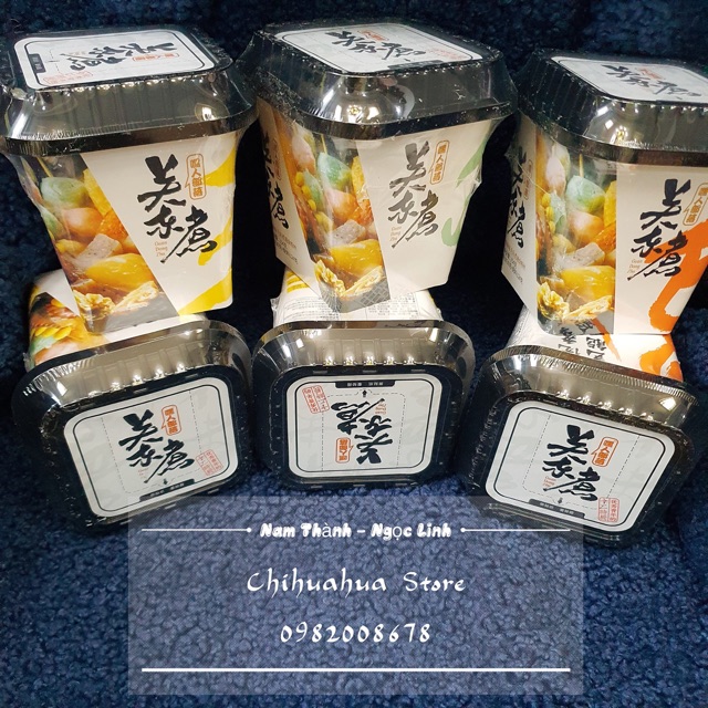 Miến cốc + trà sữa