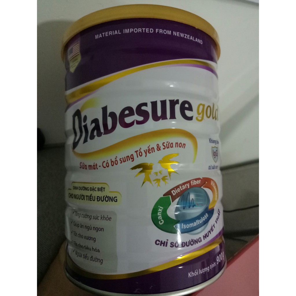 Sữa mát cho người bị tiểu đường Diabesure Gold kiểm soát đường huyết, cung cấp dinh dưỡng, tăng cường sức đề kháng