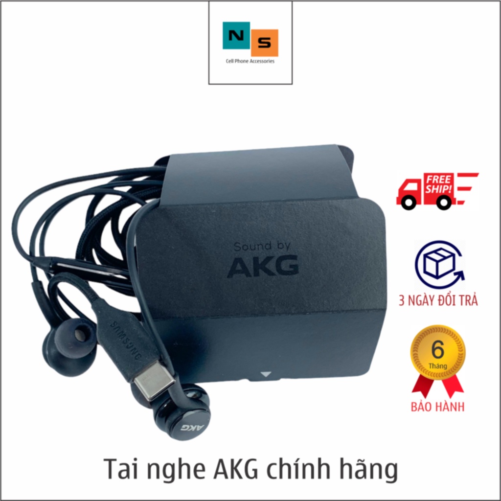 Tai nghe có dây AKG  Samsung S10 - S20 chính hãng (tặng túi đựng)