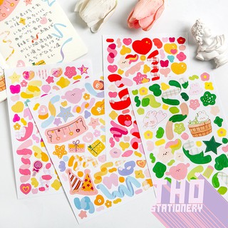 Sticker Cute Confetti  💖 Hình Dán Ribbon Hologram LOVE SPRING Trang Trí Sổ Polcos Polaroid Bullet Journal BTS BlackPink