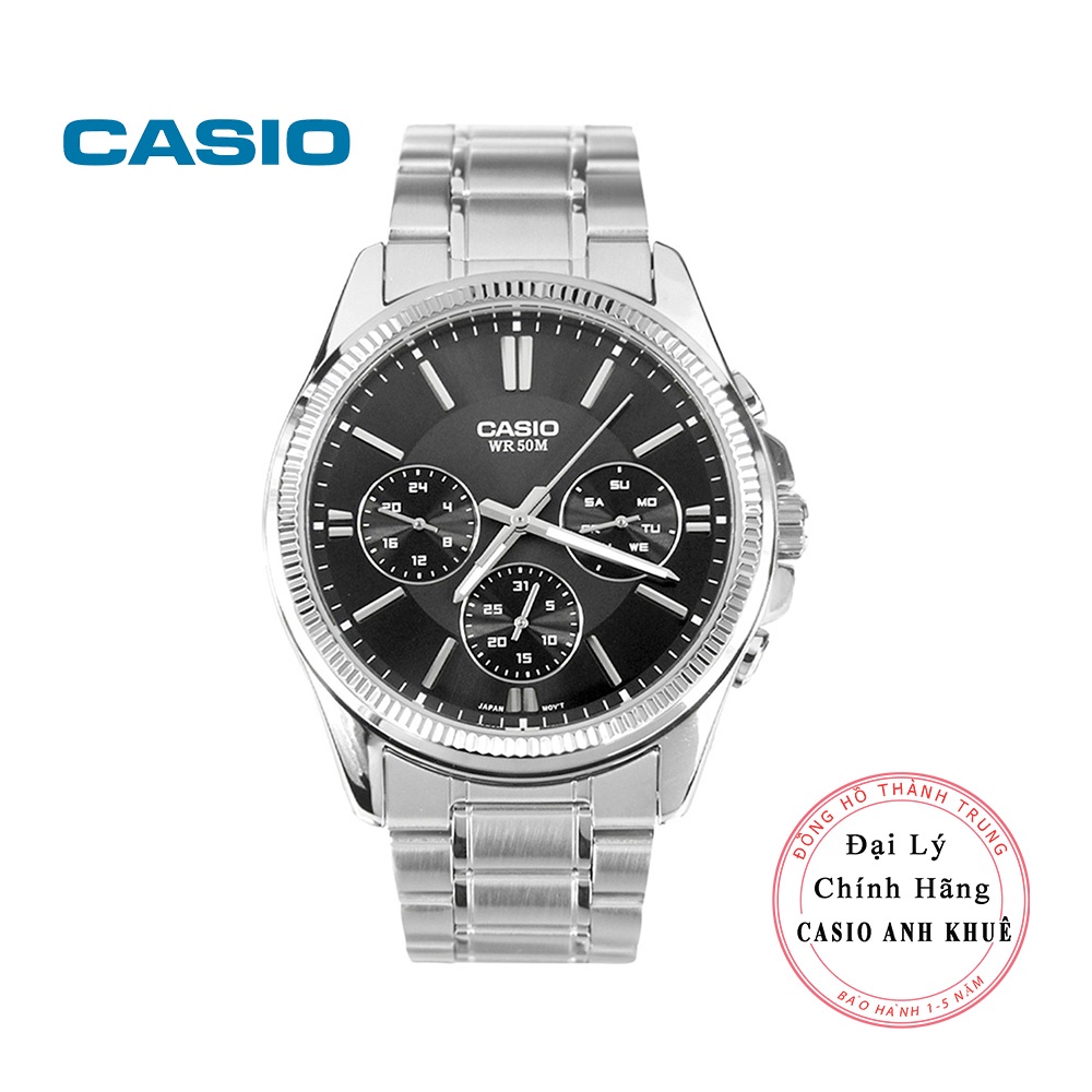 Đồng hồ Nam Casio MTP-1375D-1AVDF kim lịch nhỏ