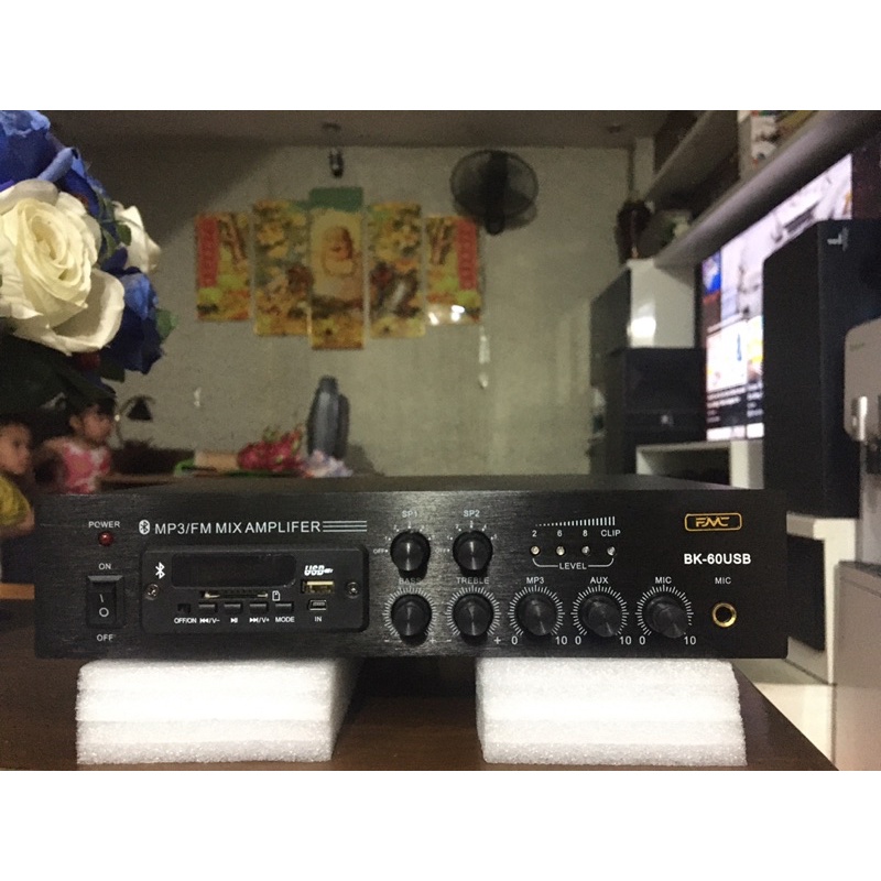 Combo 2 loa âm trần 30w 1 amply bluetooth bass khoẻ nghe nhạc hay cho shop, spa, quán cafe