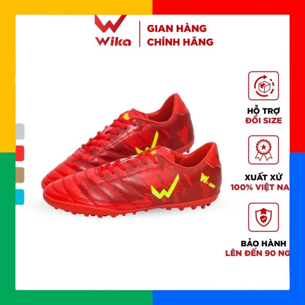 Giày Bóng Đá WIKA Army Chất Liệu Da Pu Cao Cấp Phủ Elvaloy Mềm, Đàn Hồi Tốt, Đế Giày Đinh TF Chống Trơn Trượt 2020-13