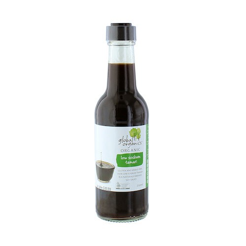 Nước Tương Hữu Cơ Tamari Ít Sodium Global Organics - ORGANIC Tamari Low Sodium - Chai 250ml