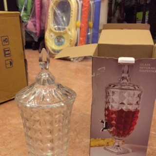 Bình thuỷ tinh đựng nước có vòi 2,5 l