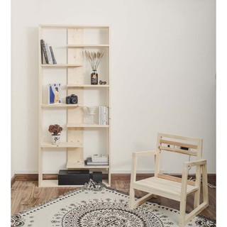 Giá Sách Gỗ 5 Tầng Homefil, Kệ Để Đồ Trang Trí, Không Gian Làm Việc Gọn Gàng Và Sang Trọng Hơn, Mộc, Basci, Dễ Tháo Lắp