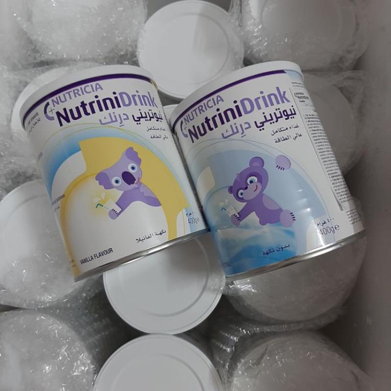 Sữa Nutrinidrink Nutricia dành cho trẻ nhẹ cân thấp còi lon 400g.Date 2024