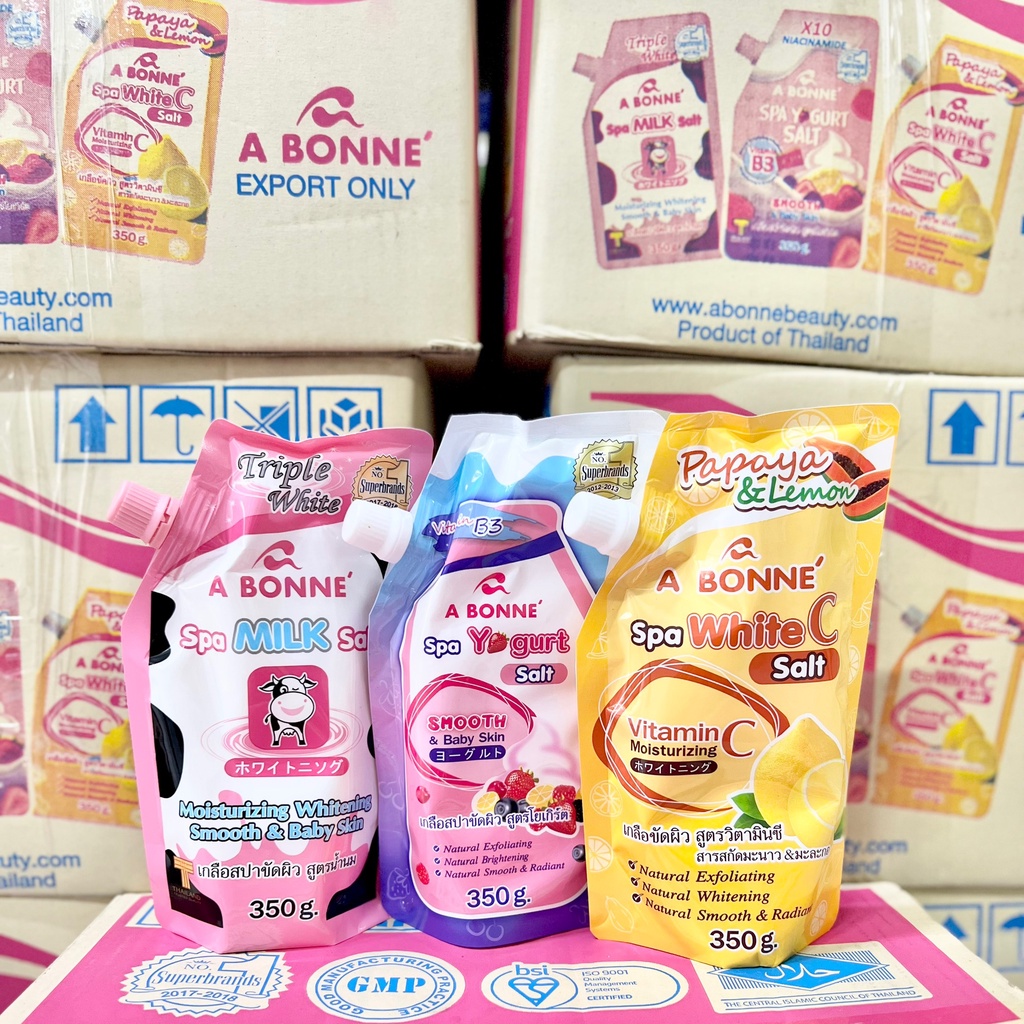 COMBO 3 gói Muối Tẩy Tế Bào Chết Sữa Bò A Bonne Spa Milk Salt Chính Hãng