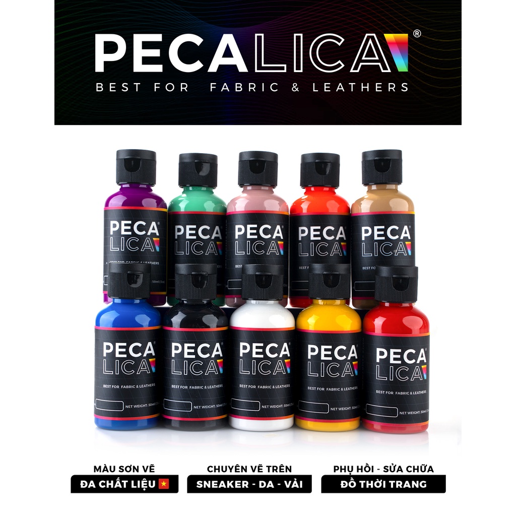 Sơn Acrylic Đa Chất Liệu Peca Lica  - Chuyên Vẽ Da - Vải- Nhựa