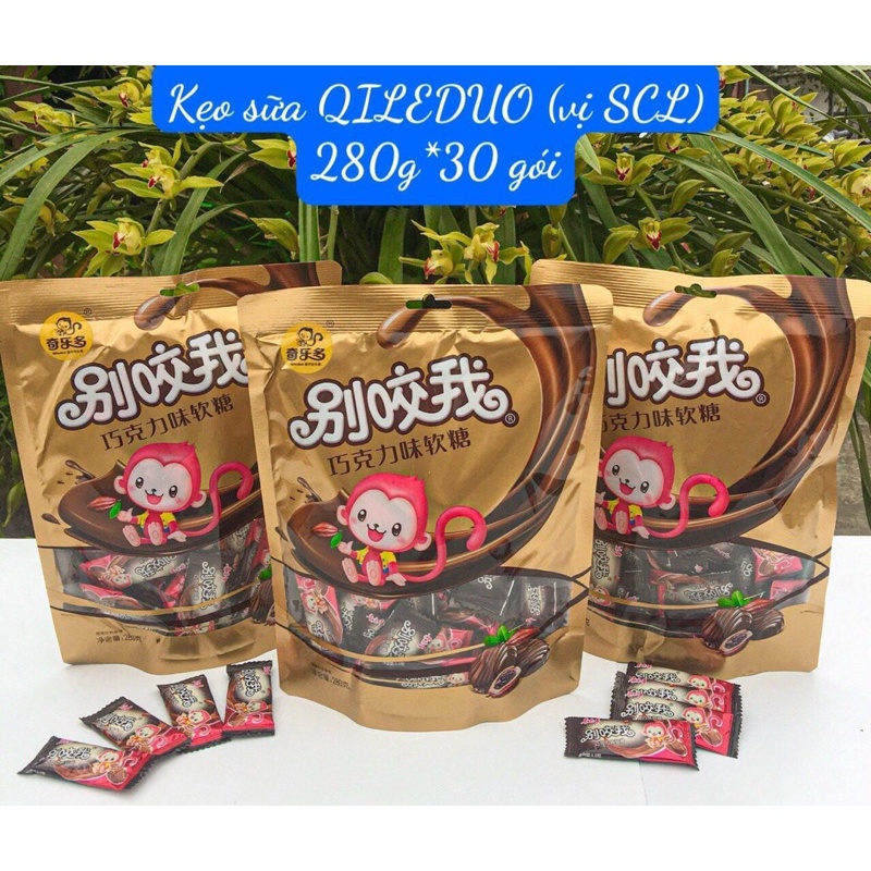 Kẹo socola dẻo 1 gói 280g (70 cái)