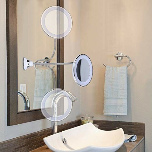 Gương phóng to 10 lần có thể xoay 360 độ