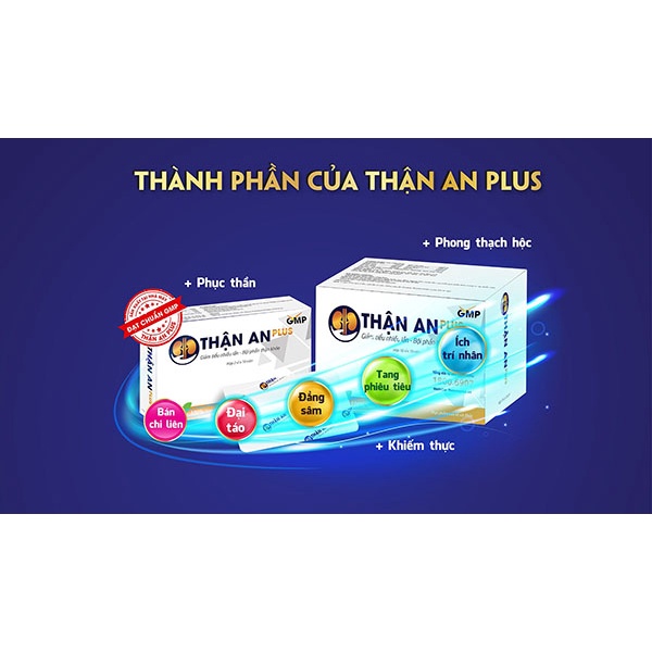 Thận An Plus 20 viên cải thiện chức năng thận suy giảm