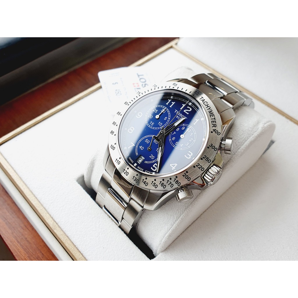 Đồng hồ nam chính hãng Tissot V8 T106.417.11.042.00 - Máy Quartz pin Thụy Sĩ - Mặt kính Sapphire