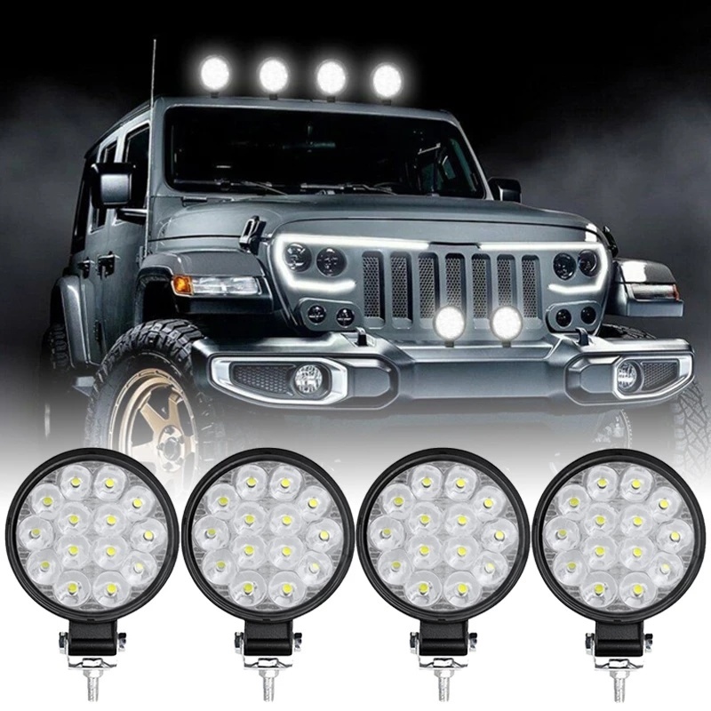 Đèn LED 14 Bóng 42W 12V 24V Chuyên Dụng Cho Xe Hơi/Xe Tải/Tàu Thuyền