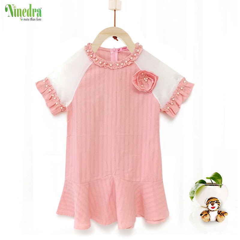 Xả Hàng Lẻ Size - Đầm đũi đuôi cá đính hạt ngọc size cho bé gái 13-26kg - Ninedra