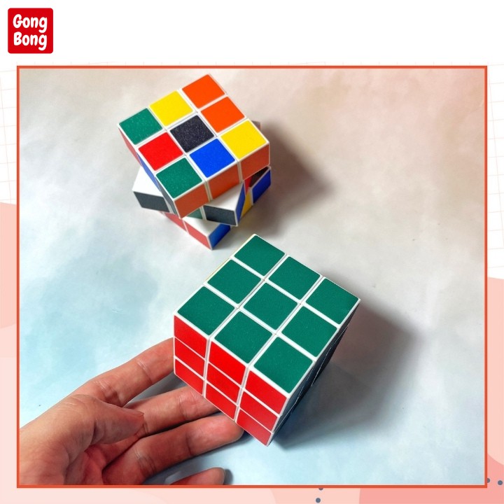 Rubic 3x3 rubik 3 tầng khối lập phương ma thuật cube đồ chơi trí tuệ cho trẻ em Gong Bong store