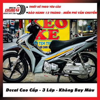Tem Trùm Dán Xe Future Xám Bạc Mẫu Thể Thao -Thiết kế và chỉnh sửa tuỳ ý - Decal Dubai