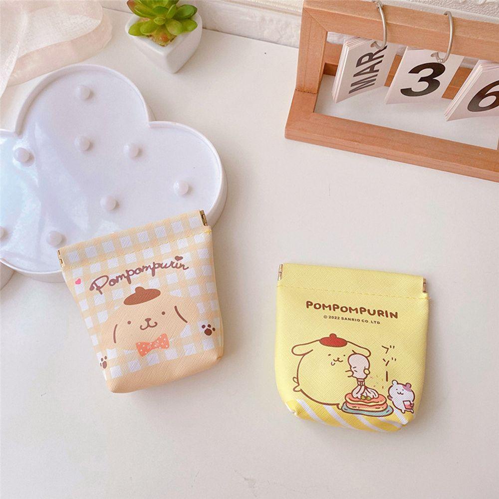 Túi Đựng Mỹ Phẩm Bằng Da Pu Họa Tiết Hoạt Hình Kuromi Phong Cách Hàn Quốc