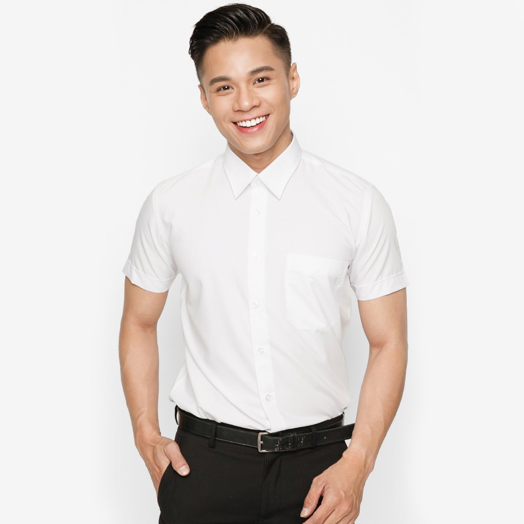Áo Sơ Mi Trắng Ngắn Tay Classic Vĩnh Tiến 325 - Trắng
