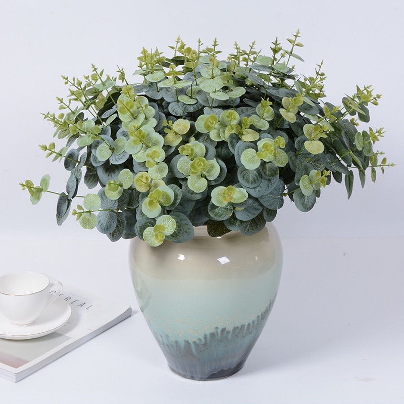 Cụm lá táo 16 nhánh- Lá táo mốc — Hoa giả- Trang trí- Cắm bình