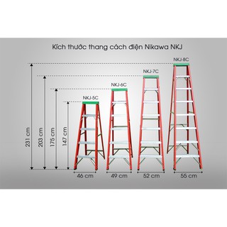 Thang cách điện chữ A Nikawa NKJ-6C