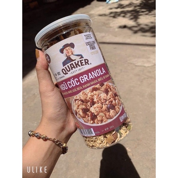 Granola ngũ cốc yến mạch mix 7 loại hạt 450gr, ăn kiêng healthymix các loaii hạt siêu thơm ngon