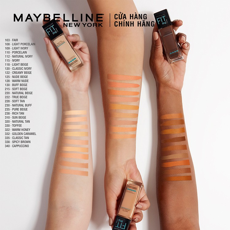 Kem nền Maybelline Fit Me Matte Poreless kiềm dầu 30ml | BigBuy360 - bigbuy360.vn