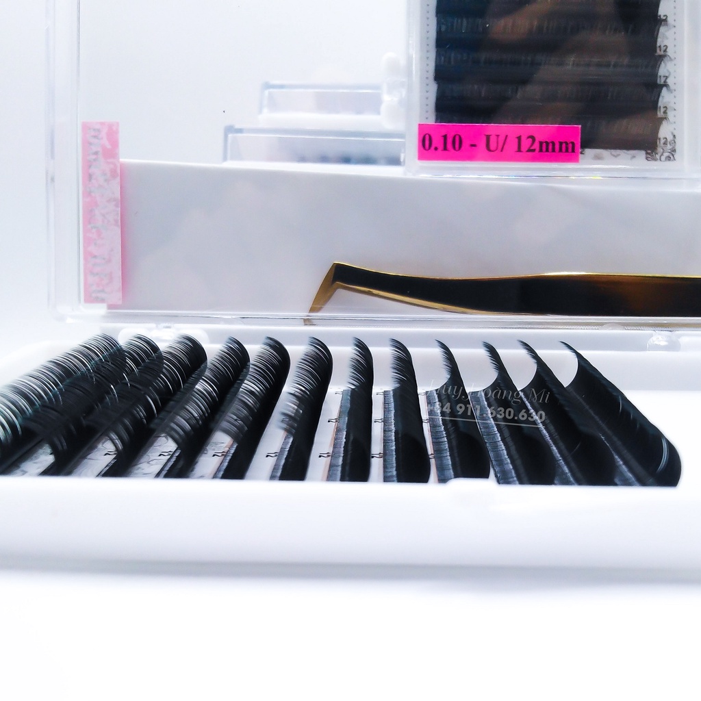 Mi Khay Độ Cong U Dày 0.05- 007- 0.10- 0.12- 0.15_Mi Khay Silk Hàn Dụng cụ nối mi_ Mi fan_Huy Hoàng Mi