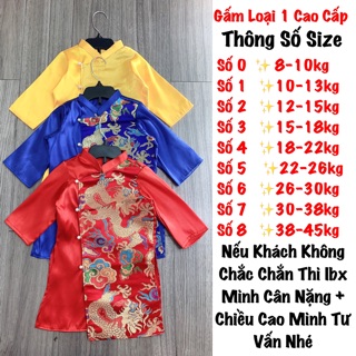 [XÃ HÀNG] Áo Dài Gấm L1 Bé Trai Cao Cấp (Giá Xưởng Xả)