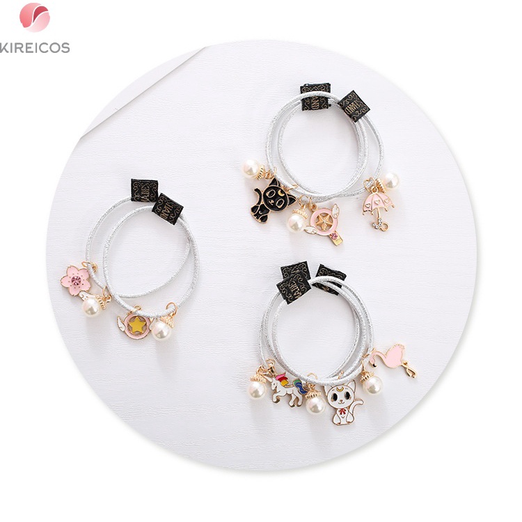 Set 3 Dây Cột Tóc Vòng Đeo Tay Đủ Hình Siêu Kute