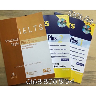 IELTS Practice Tests Plus - in đen trắng - bìa màu
