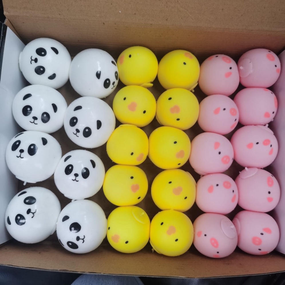 Squishy Mochi heo hồng thỏ trắng gấu trúc trắng vịt vàng shiba mềm mịn dễ thương giá rẻ