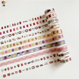 HOT🔥Cuộn băng dán trang trí đầy màu sắc xinh xắn ngộ nghĩnh