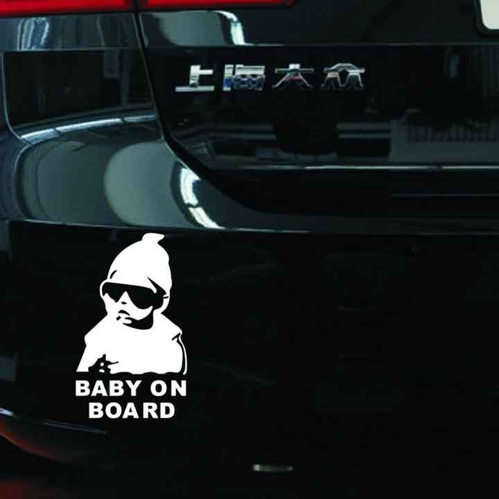 Sticker Nhãn Dán Xe Baby On Board Trang Trí Ô Tô