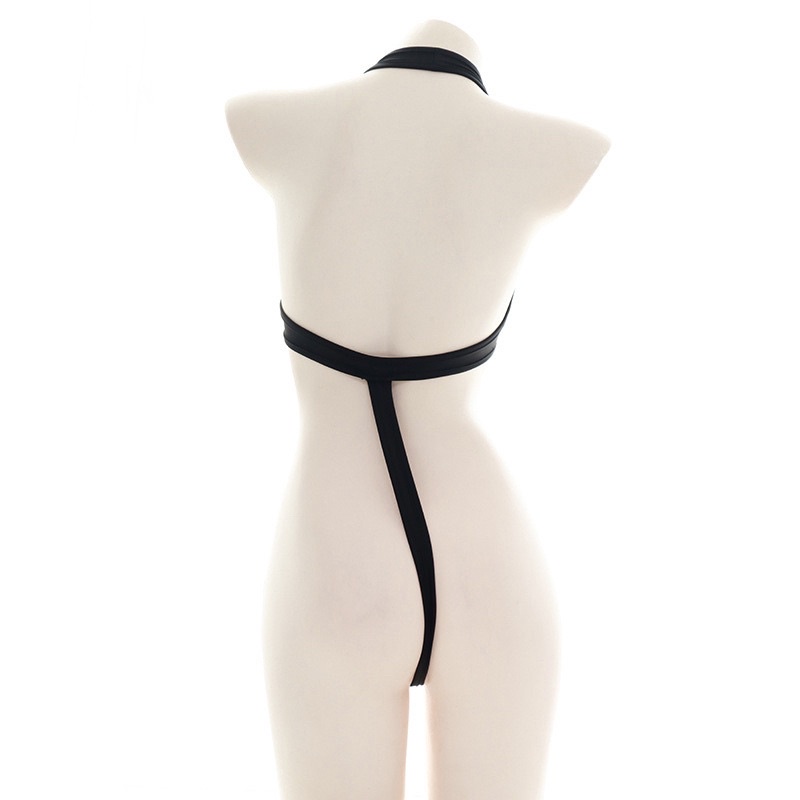Bodysuit Vạt Cao Kéo Khoá Tôn 3 Vòng Quyến Rũ @lingeriesmtoys