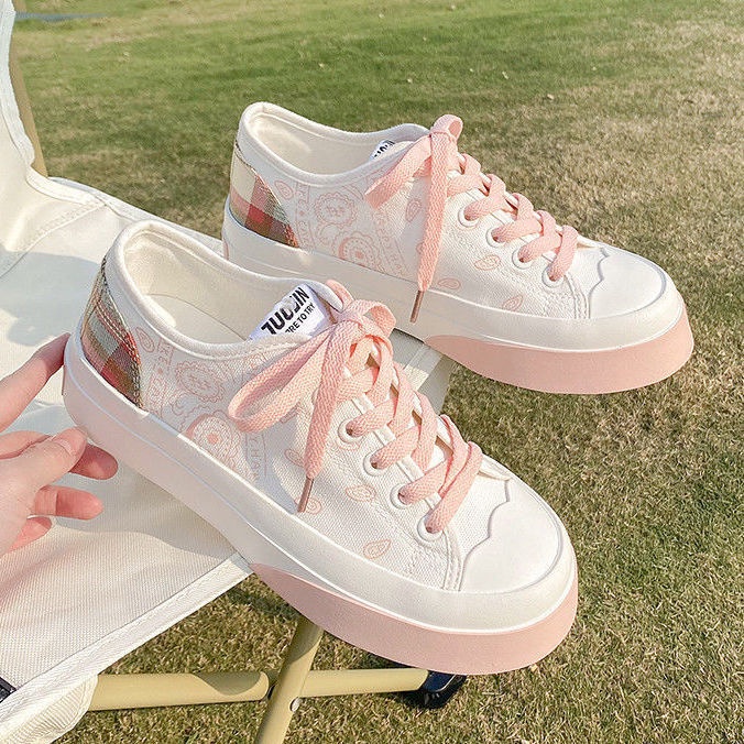 Giày Thể Thao Vải canvas Thời Trang Mới Năm 2021 Cho Nữ