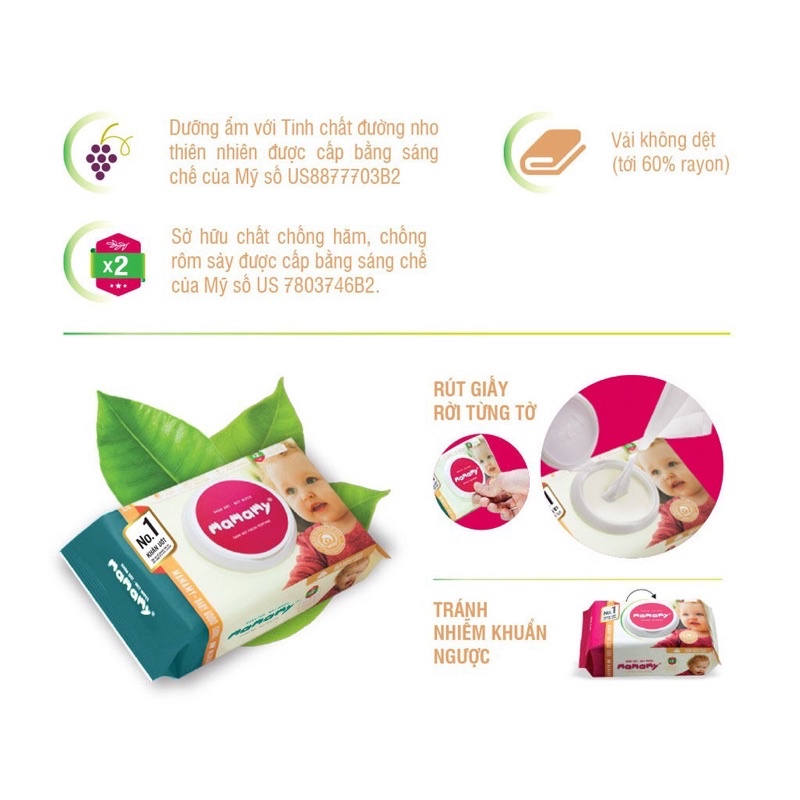 KHĂN ƯỚT MAMAMY 100 TỜ
