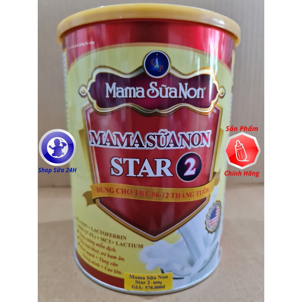 [DATE 2025] Mama Sữa Non Star 1, 2, 3 Lon 800g
