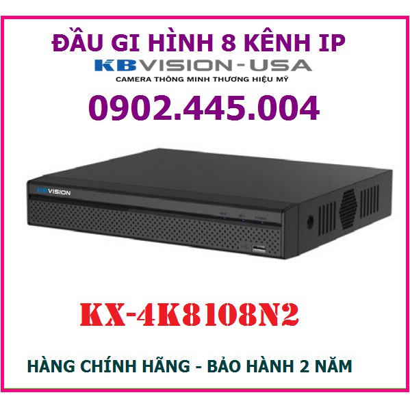 Đầu ghi hình 8 kênh KBVISION KX-4K8108N2