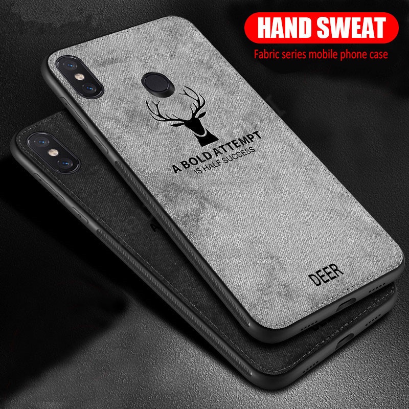 Ốp Điện Thoại Mặt Vải Hoạ Tiết Nai Cho Huawei Nova 5T Honor X8 Note 10 20 Pro 8X Max 9 8 Lite X20 70