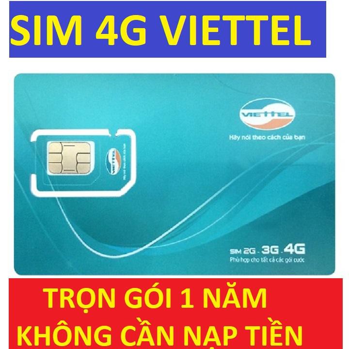 Sim Viettel 4G Data 48GB D500 siêu tốc