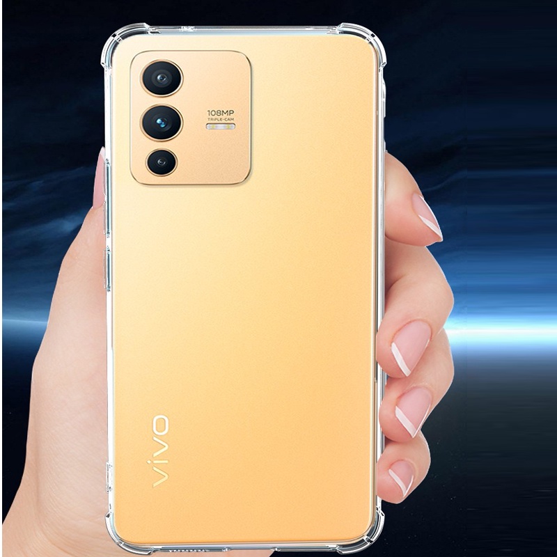 Ốp Điện Thoại TPU Mềm Trong Suốt Chống Sốc Cho Vivo V23 Pro V23E V21 V21E V20 Y21 Y21S Y33S Y53S Y51A