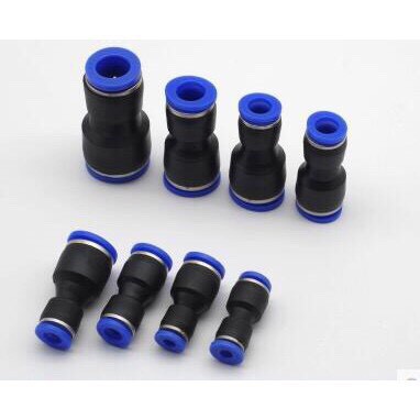 Đầu cút nối thẳng lệch đầu chia nhanh (chia 2) cho ống 8-10mm, 8-12mm chia đường khí, đường nước thành 2 ngả tiện dụng