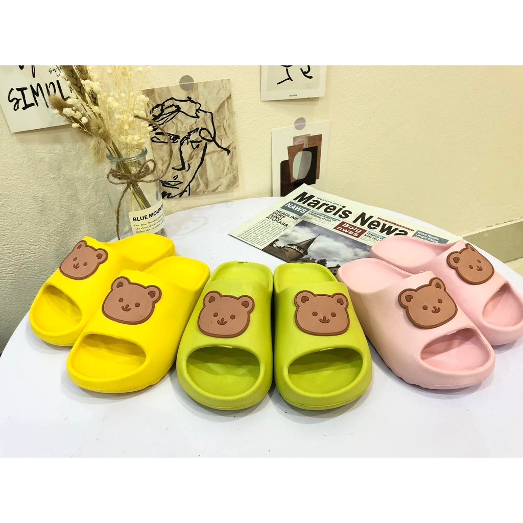 Dép bánh mì dép trẻ em hình gấu dễ thươmg